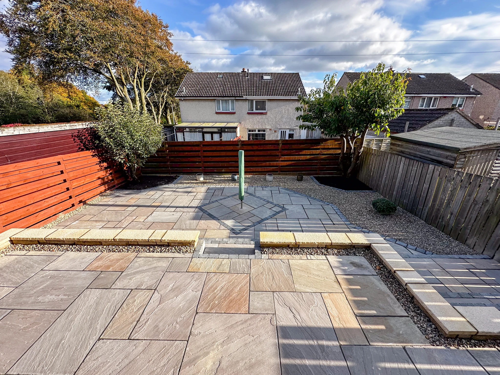 After photo of Rear Garden Renovation in Penicuik