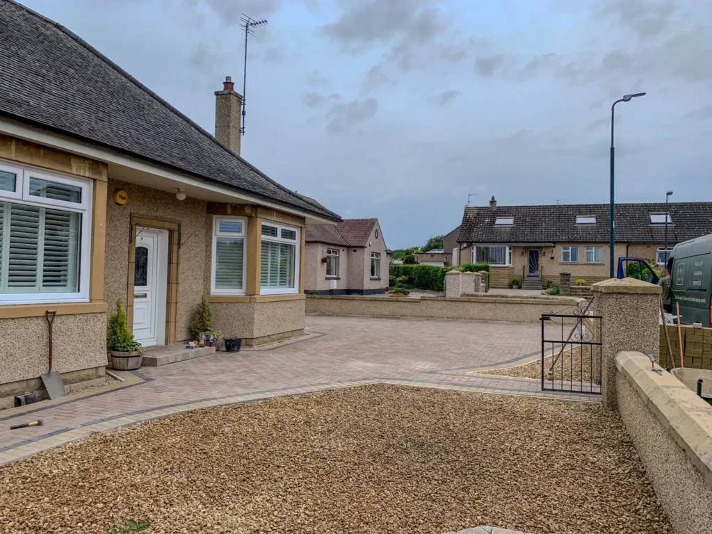 After photo of monoblock driveway installation in Bonnyrigg
